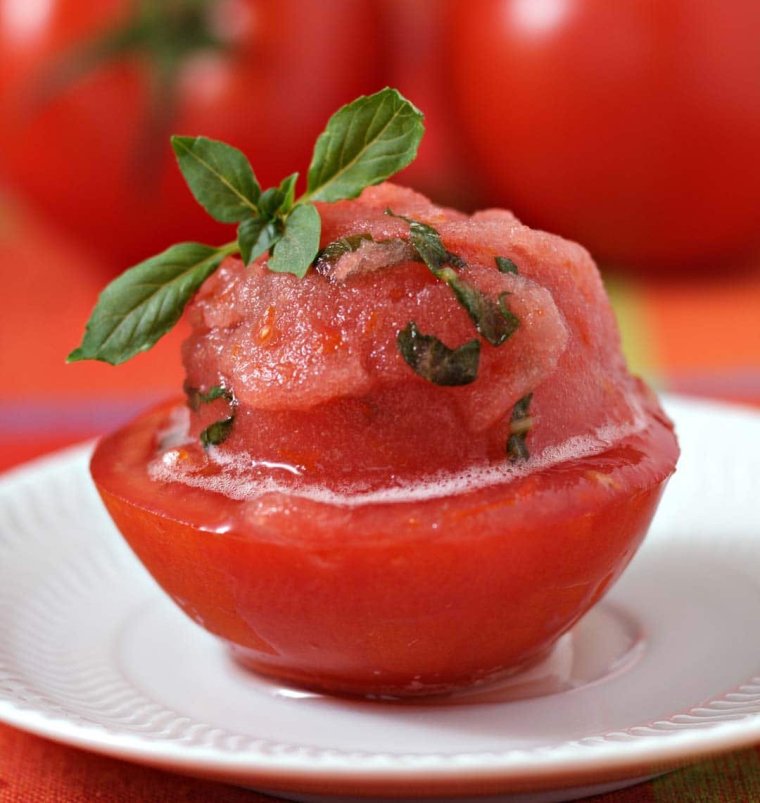 Томатное мороженое