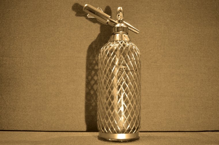 Сифон стеклянный для газирования воды СССР