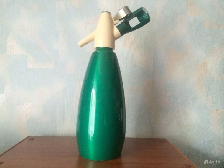 Сифон для газирования воды СССР зеленый