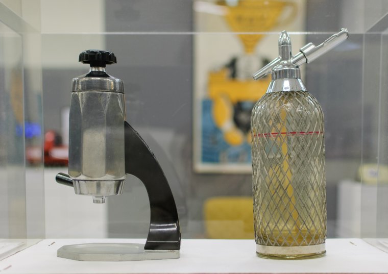 Сифон стеклянный для газирования воды СССР