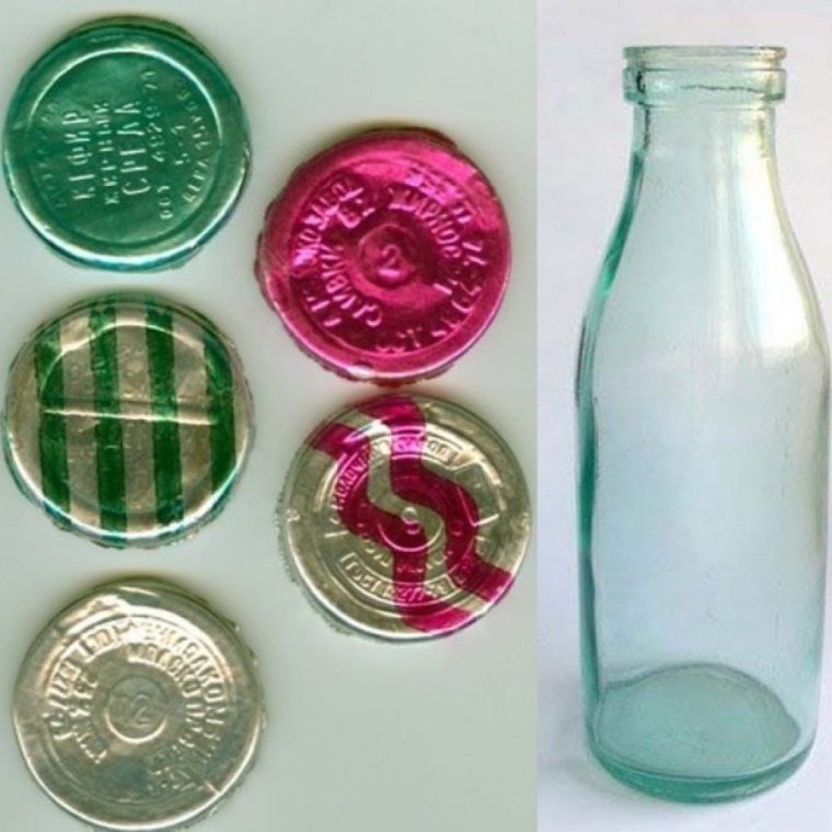 Кефир в стеклянной бутылке в СССР