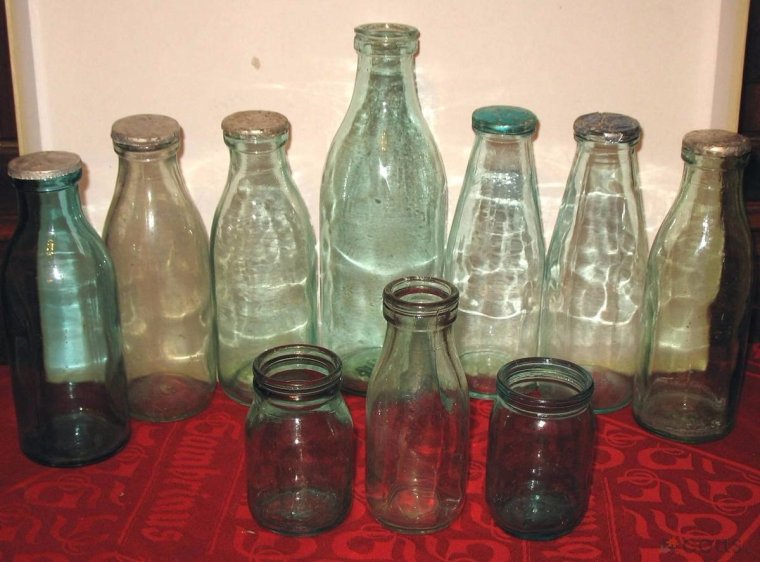 Молочная стеклобутылка СССР