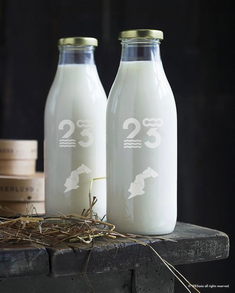 Молоко в стеклянной бутылке