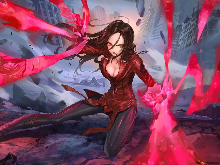 Ванда Максимофф арт аниме