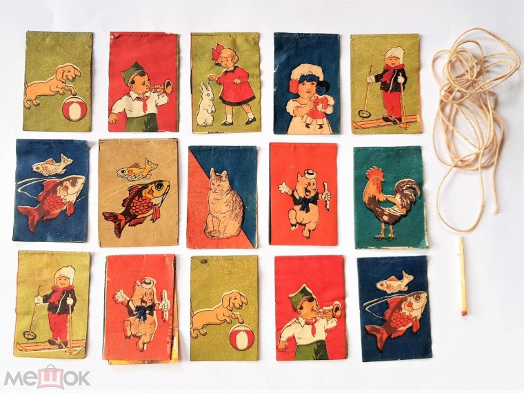 Флажки на мини елку СССР