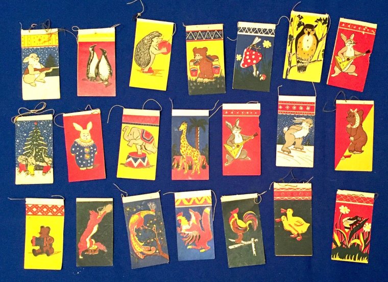 Елочные флажки 30 х годов