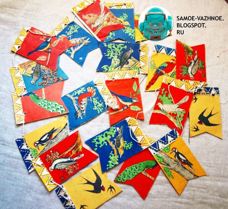 Новогодние флажки СССР