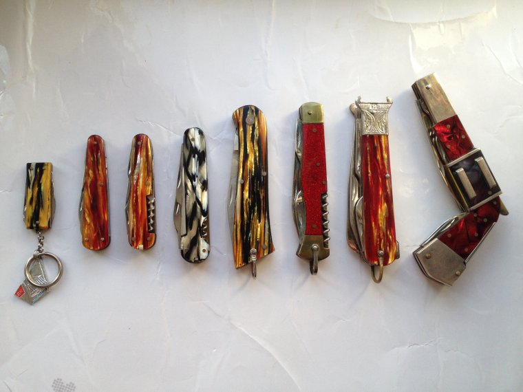 Советский складной нож брелок