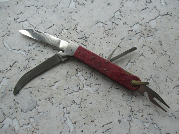 Охотничий нож с лосем СССР