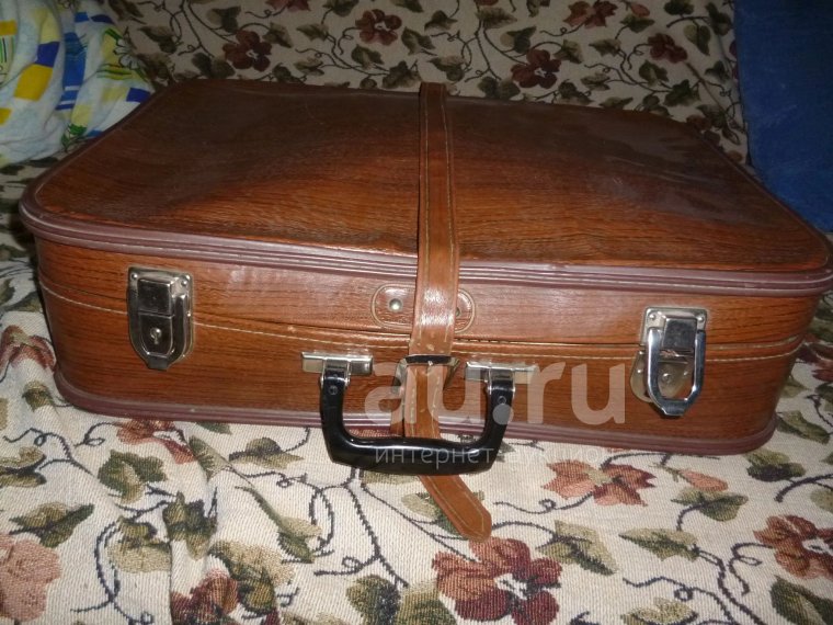 Советский кожаный чемодан