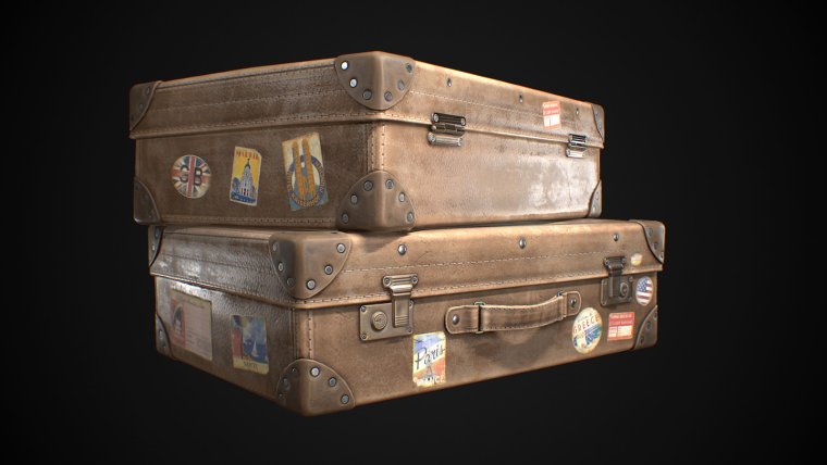 Старый чемодан 3 д