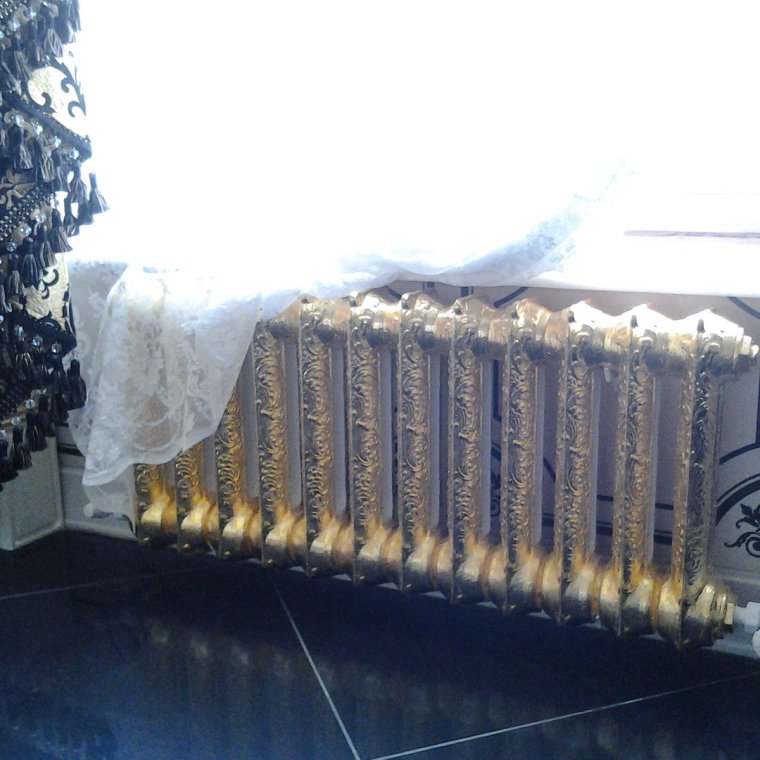 Декорированные чугунные батареи