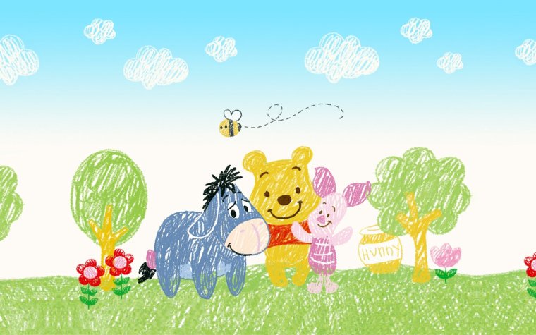Обои на рабочий стол Винни пух