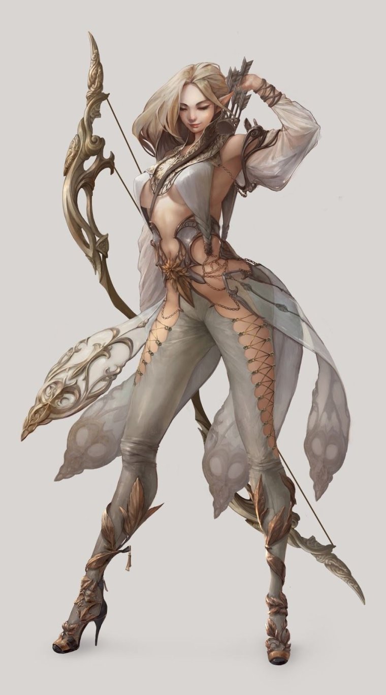 Эльфийки в полный рост