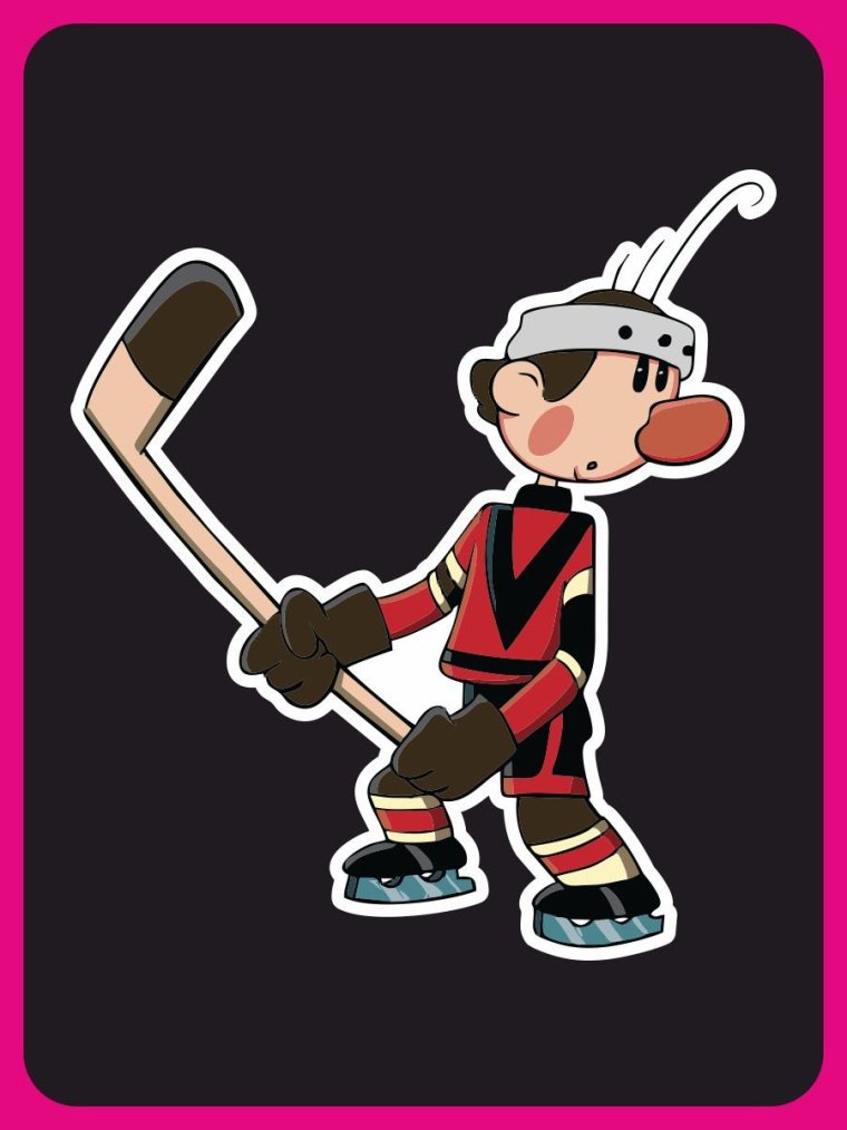 Хоккеист из мультика
