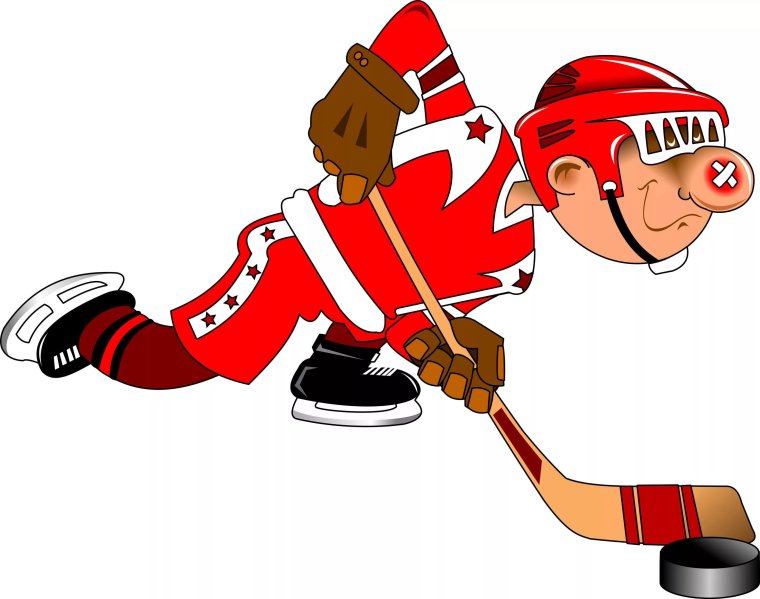 Хоккеист мультяшный