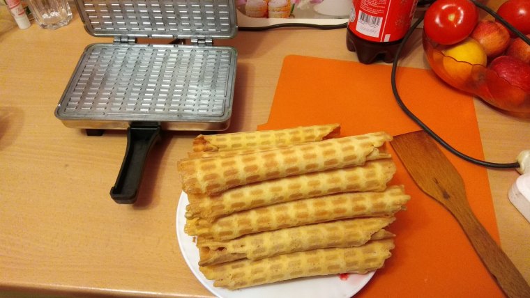 Вафли в Советской вафельнице