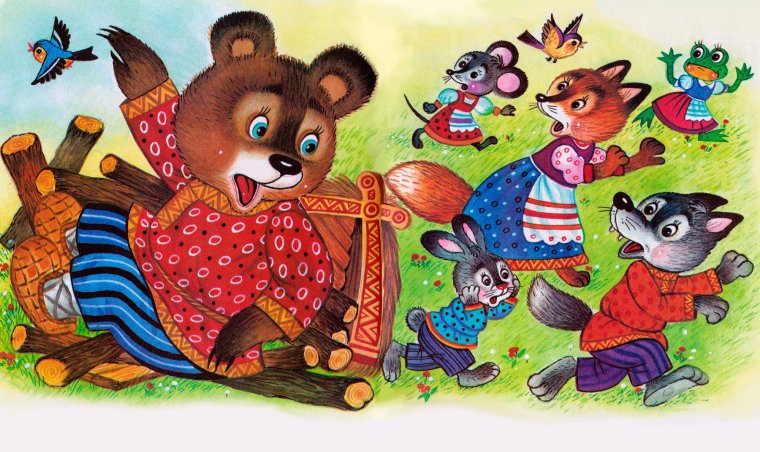 Иллюстрации к сказкаетеремок