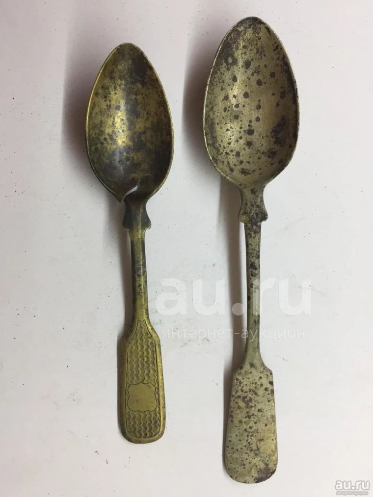 Старинные золотые ложки