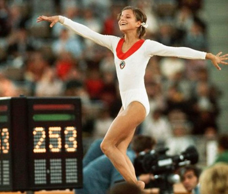 Ольга Корбут гимнастка