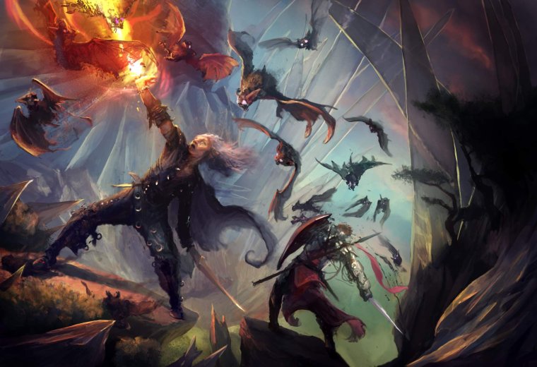 ДНД битва с драконом