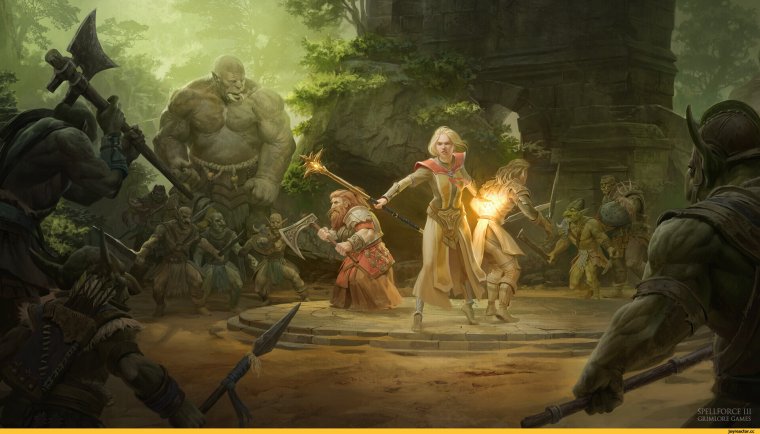 ДНД битва фэнтези арт