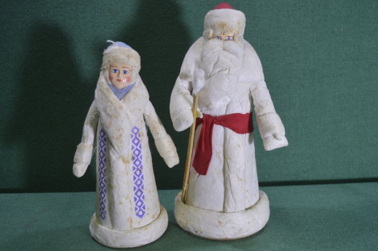 Папье маше дед Мороз и Снегуро