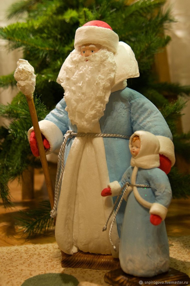 Ватные дед Мороз и Снегурочка СССР