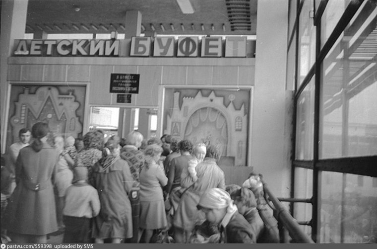 Буфет в советских столовых