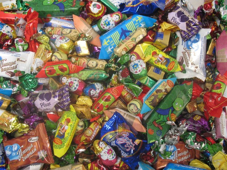 Конфеты фабрики красный октябрь ассортимент