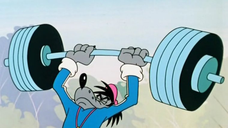 Мультяшка со штангой