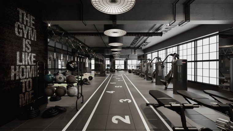 Спортзал фон