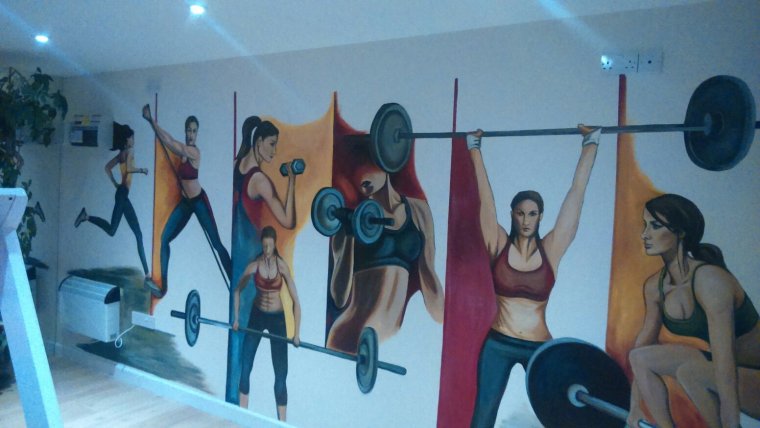Стены в спортзале
