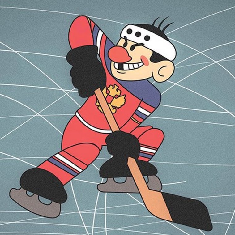 Хоккеист шайбу шайбу