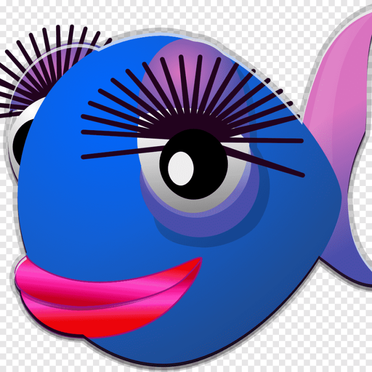 Рыбка с ресницами