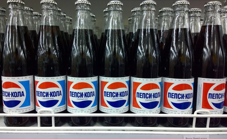 Первая бутылка пепси в СССР