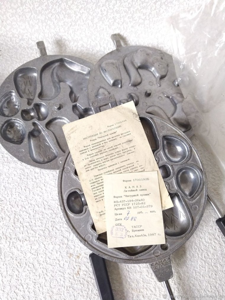 Отлил улитку из советских форм для печенья