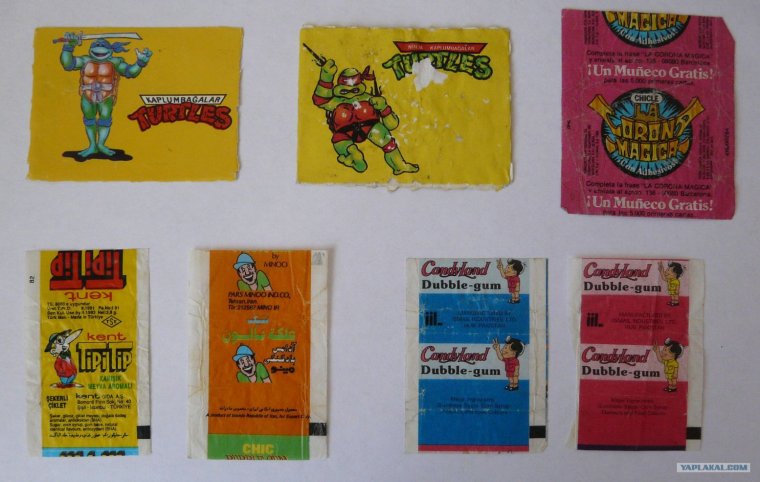 Фантики от советских жвачек