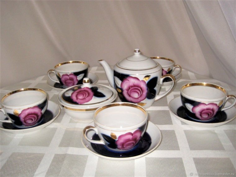 Чайный сервиз ЛФЗ 1960