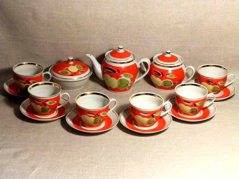 Полонский фарфоровый завод чайный сервиз СССР
