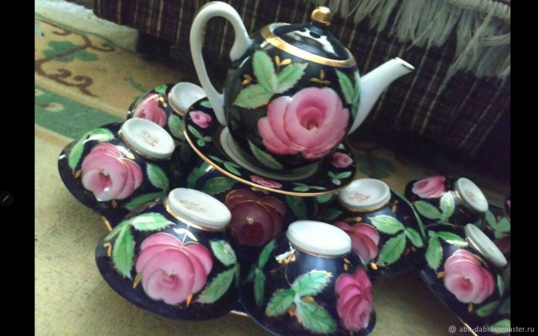 Чайный сервиз Ташкентский фарфоровый завод