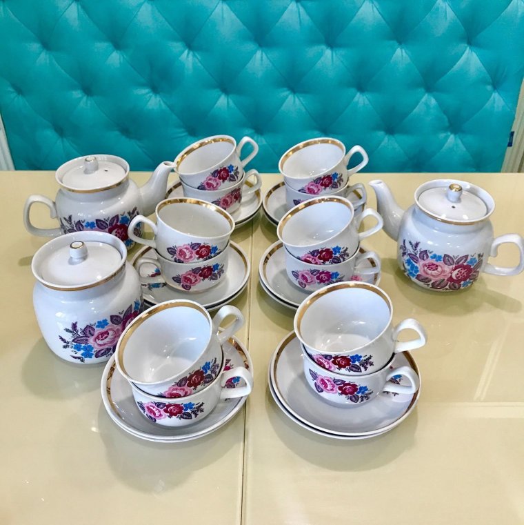 Чайный сервиз фарфоровый ЛФЗ Винтаж