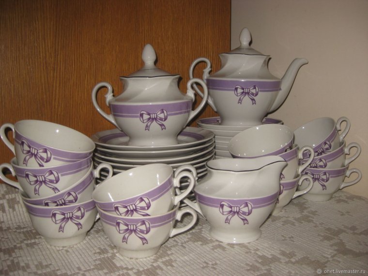 Чайный сервиз Рижский фарфоровый завод СССР