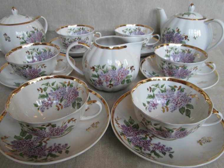 Дулевский фарфор сирень