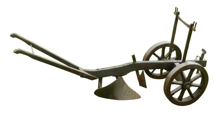 Лемеховый двухколесный плуг