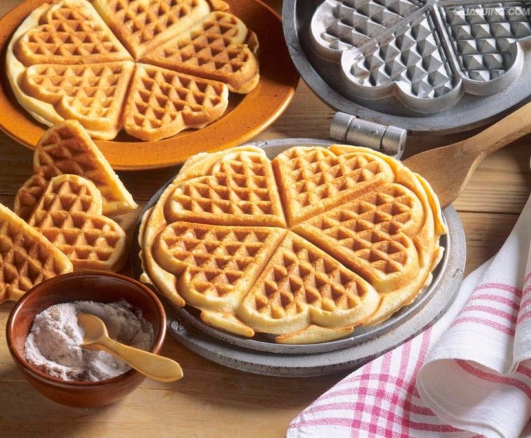 Печенье в вафельнице