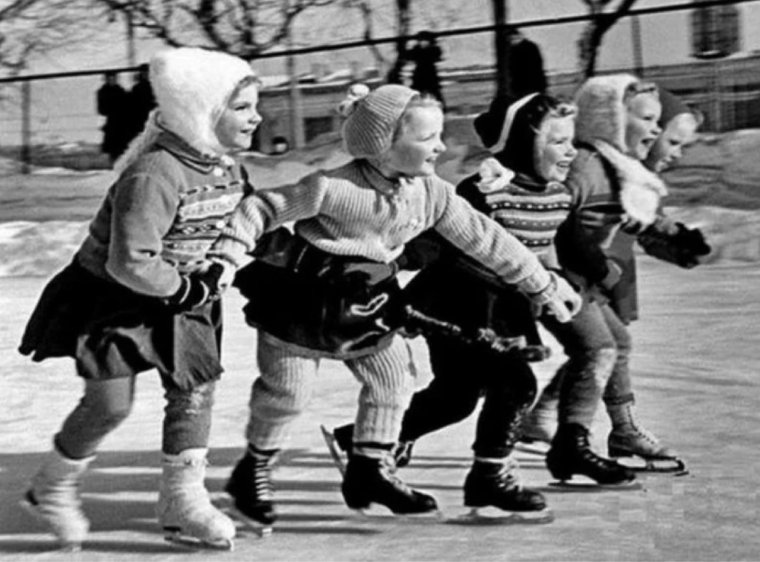 Дети СССР зимой