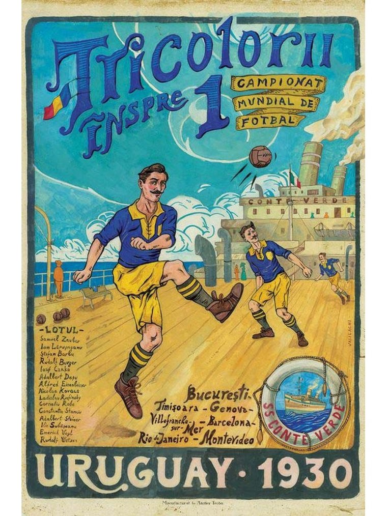 Старые футбольные плакаты