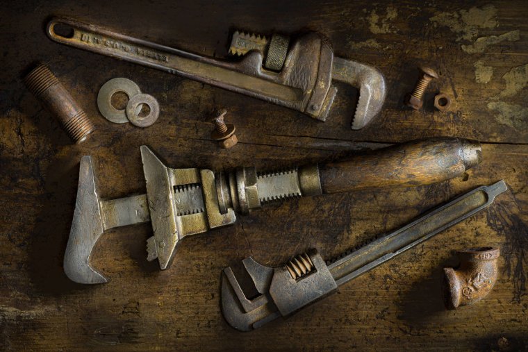 Старинные раритетные трубные ключи