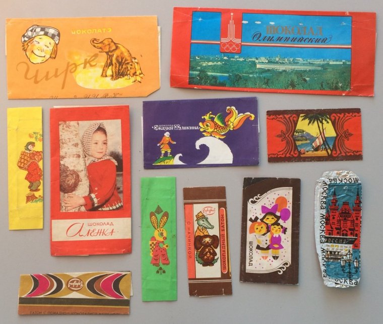 Советские шоколадные конфеты
